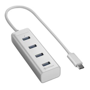 USB HUB 3.0 Type C to 4-Port USB Sharkoon Aluminium Silver