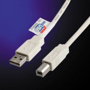 Kabel USB 2.0 AM/BM 1.5m BLACK