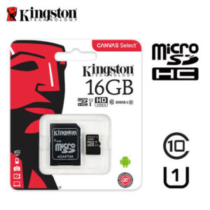Мемориска картичка SD Micro 16GB Class10 Kingston со SD адаптер