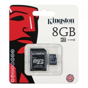 Kingston 8GB microSDHC Class 4w/SD Adapter