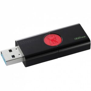 Kingston 32GB USB 3.1 Hi-Speed DataTraveler Black/Red • DT106/32GB