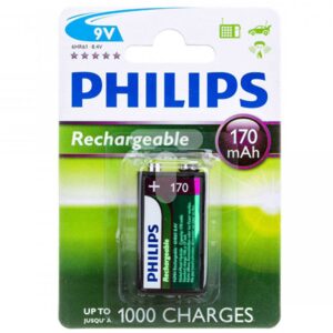 Philips 9VB1A17/10 - 9V Battery 170 mAh 1-blister (6HR61)
