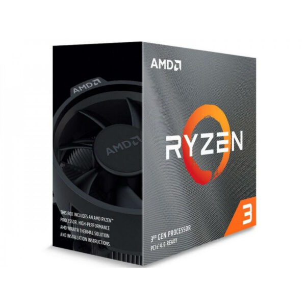 CPU AMD AM4 Ryzen 3 Box 3100 Quad-Core 3.6GHz AM4 18MB BOX w/Wraith Stealth Cooler