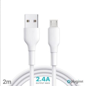 Data Kabel Micro Pluginn 2.4A 2m FAST white