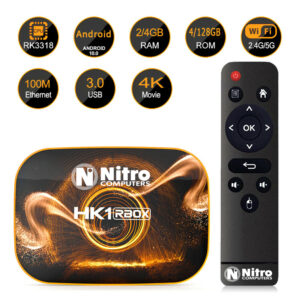 NITRO Мултимедијален Android TV Box 002 HK1R 4GB RAM / 128GB ROM 5G WiFi Bluetooth Android 11