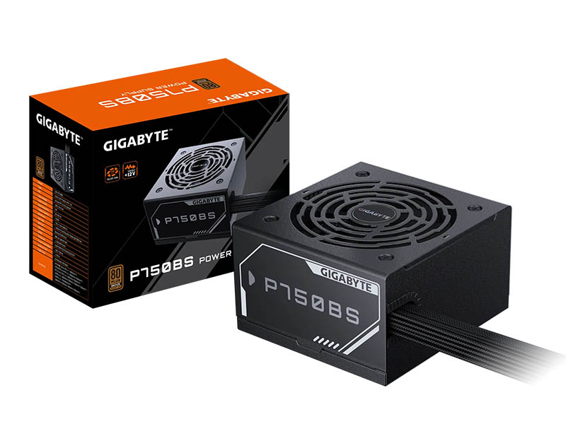 PSU 750W Gigabyte P750BS Real Power 80Plus Bronze 120mm FBD Fan Black PSU 750W Gigabyte P750BS Real Power 80Plus Bronze 120mm FBD Fan Black
