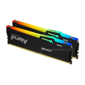 Меморија DIMM 32GB DDR5 5600MHz Kingston Fury Beast CL36 Kit RGB EXPO (2x16)