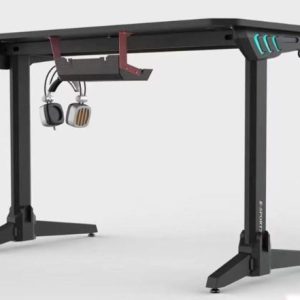 Гејмерска маса со кул ЛЕД светло Nitro LY RGB LED Gaming Desk Black