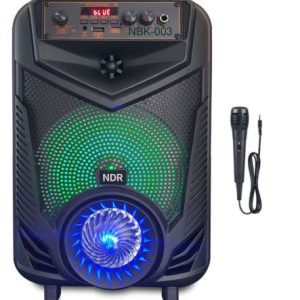 Моќен преносен караоке звучник NBK-003 NDR-P44 со ПОДАРОК микрофон
