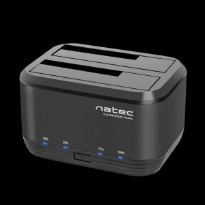 Dual Docking Station USB 3.0 Natec Kangaroo Dual for 2.5“ and 3.5“ SATA Clone HDD
